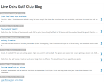 Tablet Screenshot of liveoaksgolfclub.blogspot.com