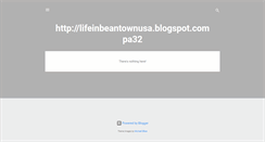 Desktop Screenshot of lifeinbeantownusa.blogspot.com