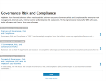 Tablet Screenshot of governance-risk-compliance.blogspot.com