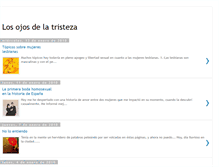 Tablet Screenshot of losojosdelatristeza.blogspot.com