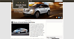 Desktop Screenshot of hondacivicdeals.blogspot.com