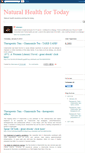Mobile Screenshot of naturalhealthfortoday.blogspot.com