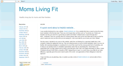 Desktop Screenshot of momslivingfit.blogspot.com