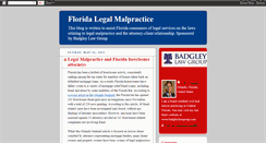 Desktop Screenshot of floridalegalmalpractice.blogspot.com