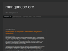 Tablet Screenshot of manganeseore.blogspot.com