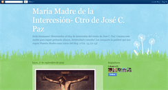 Desktop Screenshot of oraciondeintercesionjosecpaz.blogspot.com