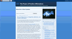 Desktop Screenshot of powerpositiveaffirmations.blogspot.com