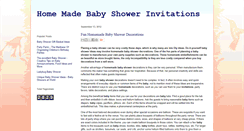 Desktop Screenshot of home-made-baby-shower-invitations.blogspot.com