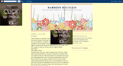 Desktop Screenshot of barbiesrecycled.blogspot.com