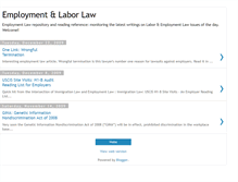 Tablet Screenshot of employment-law-news.blogspot.com