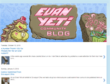 Tablet Screenshot of evanyeti.blogspot.com