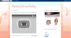 Desktop Screenshot of beautydivastoday.blogspot.com