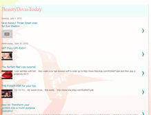 Tablet Screenshot of beautydivastoday.blogspot.com