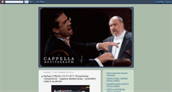 Desktop Screenshot of cappella-mediterranea.blogspot.com