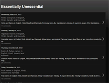 Tablet Screenshot of essentiallyunessential.blogspot.com