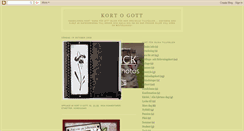 Desktop Screenshot of kortogott.blogspot.com