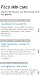 Mobile Screenshot of face-skincare.blogspot.com