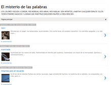 Tablet Screenshot of palabrasolvidadas-misteriosas.blogspot.com