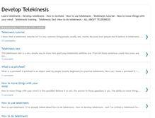 Tablet Screenshot of developtelekinesis.blogspot.com