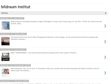 Tablet Screenshot of bildrauminstitut.blogspot.com
