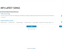 Tablet Screenshot of mp3latestsongs.blogspot.com