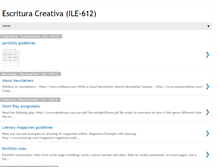 Tablet Screenshot of ile-escrituracreativa.blogspot.com