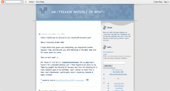 Desktop Screenshot of amiinvisibleorwhat.blogspot.com