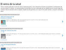 Tablet Screenshot of elantrodelasalud.blogspot.com