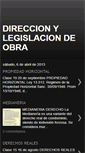 Mobile Screenshot of direccionylegislaciondeobra.blogspot.com
