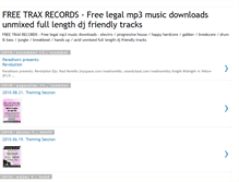 Tablet Screenshot of freetraxrecords.blogspot.com