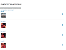 Tablet Screenshot of maturemenandmore.blogspot.com