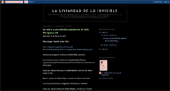 Desktop Screenshot of laliviandadeloinvisible.blogspot.com