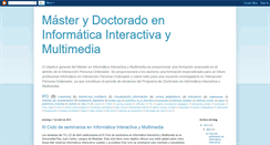 Desktop Screenshot of masterinformaticainteractiva.blogspot.com