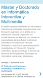 Mobile Screenshot of masterinformaticainteractiva.blogspot.com