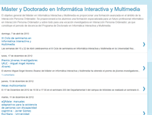 Tablet Screenshot of masterinformaticainteractiva.blogspot.com