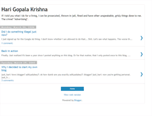 Tablet Screenshot of harigopalakrishna.blogspot.com