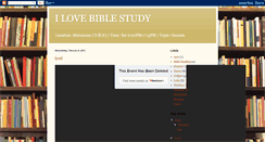 Desktop Screenshot of ilovebiblestudy.blogspot.com