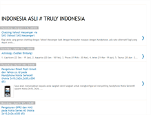 Tablet Screenshot of indonesiaasli.blogspot.com