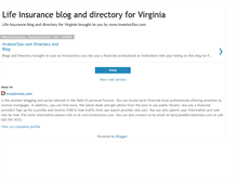 Tablet Screenshot of lifeinsurancevirginia.blogspot.com