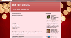 Desktop Screenshot of det-lille-koekken.blogspot.com