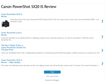 Tablet Screenshot of canonpowershotsx20isreview.blogspot.com