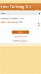 Mobile Screenshot of dallaslinedancing101.blogspot.com