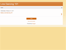 Tablet Screenshot of dallaslinedancing101.blogspot.com