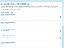 Tablet Screenshot of is-jungle-se-mujhe-bachao.blogspot.com