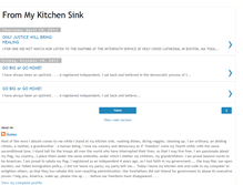 Tablet Screenshot of frommykitchensink.blogspot.com