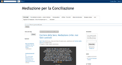 Desktop Screenshot of mediazioneperlaconciliazione.blogspot.com