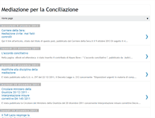 Tablet Screenshot of mediazioneperlaconciliazione.blogspot.com