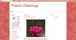 Desktop Screenshot of pearlsgleanings.blogspot.com