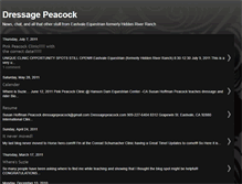 Tablet Screenshot of dressagepeacock.blogspot.com