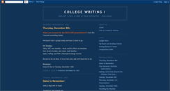 Desktop Screenshot of collegewritingone.blogspot.com